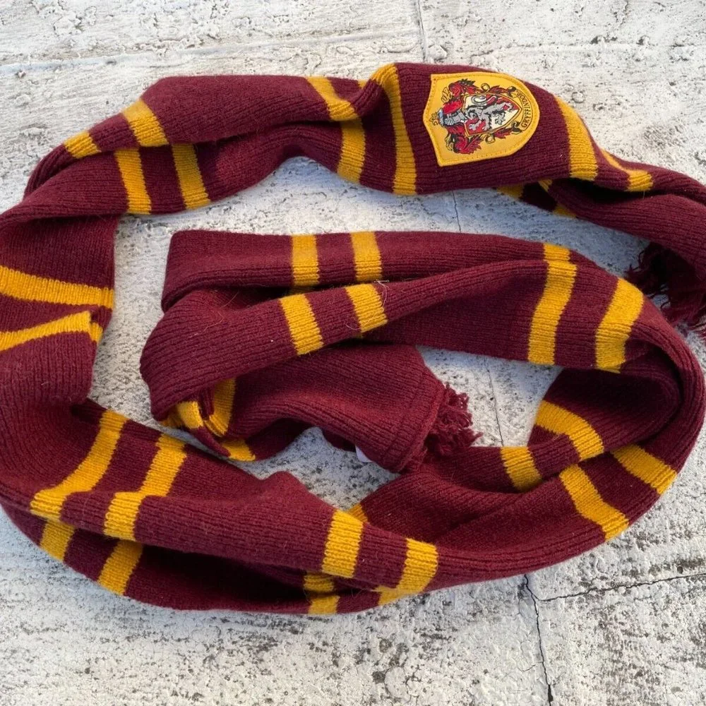 Harry Potter Scarf Red/Yellow Long Scarf 100% Wool Scarf Unisex